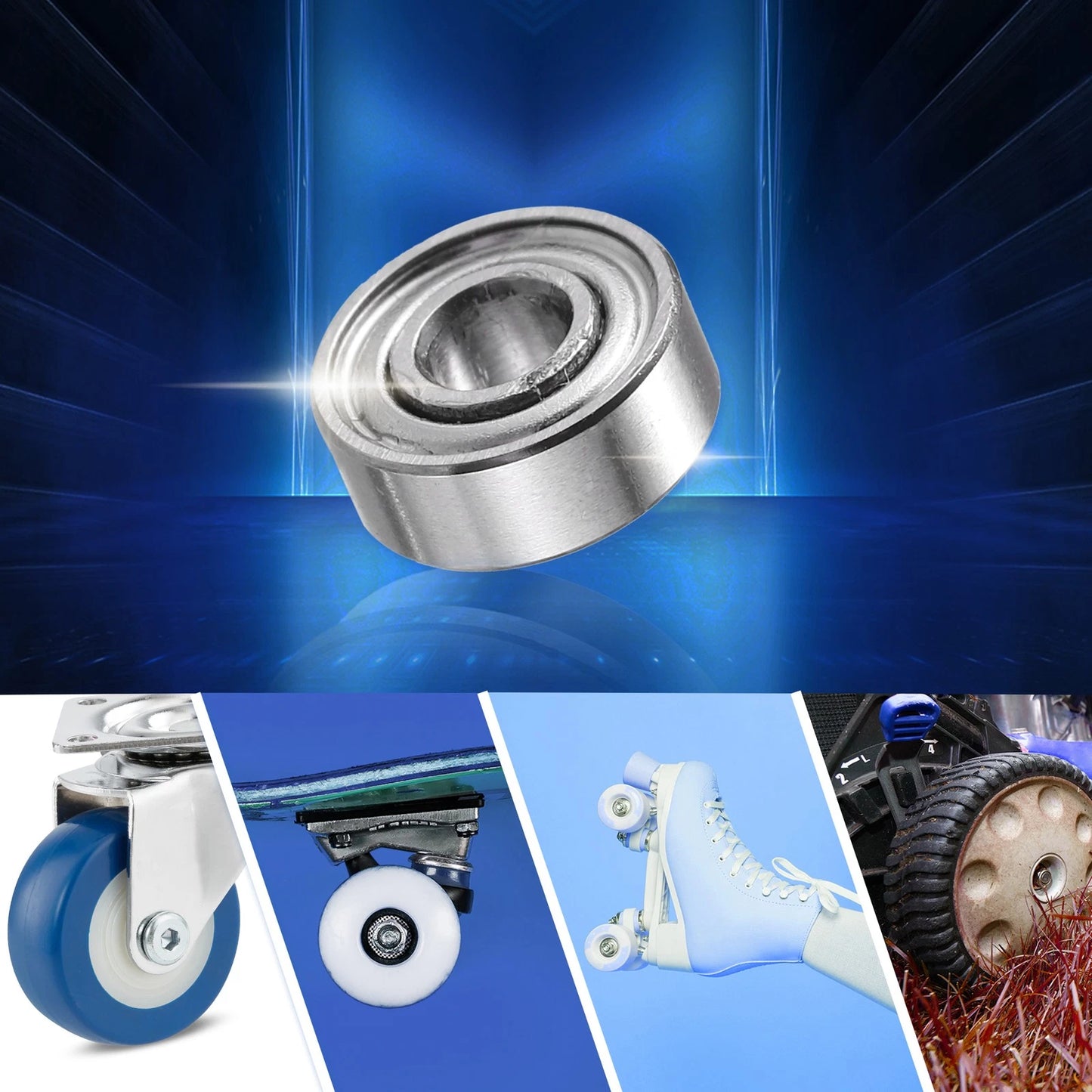 10 Pcs MR83ZZ 3x8x3mm Double Shield Deep Groove Ball Bearings for Car