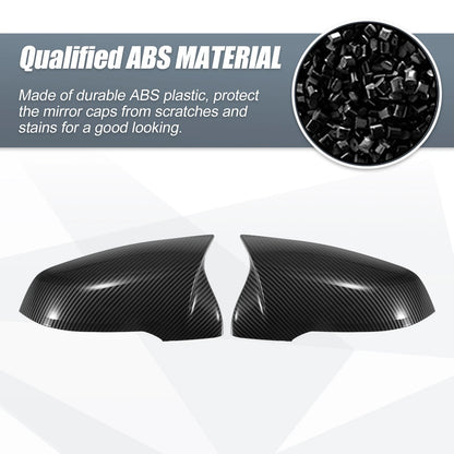 Rearview Mirror Cover Cap Carbon Fiber for BMW X1 F48 F49 X2 F39 (2016-2023)
