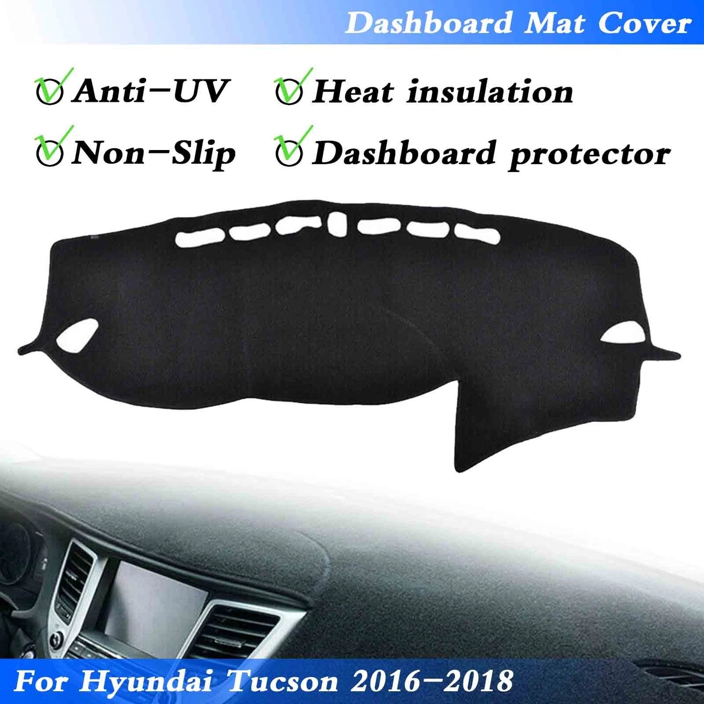 Dashmat Dashboard Cover for Hyundai Tucson 2016-2018 (2016-2018)