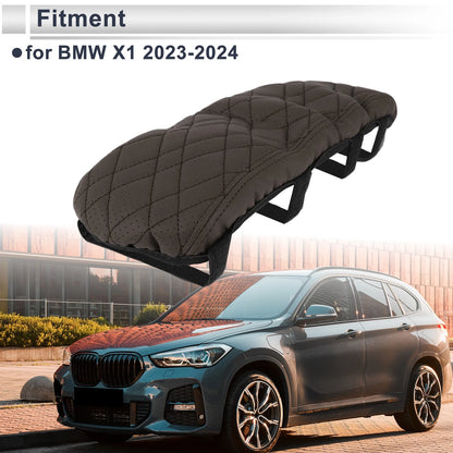 Deep Brown Center Console Cover for BMW X1 (2023-2024) 1 Pc