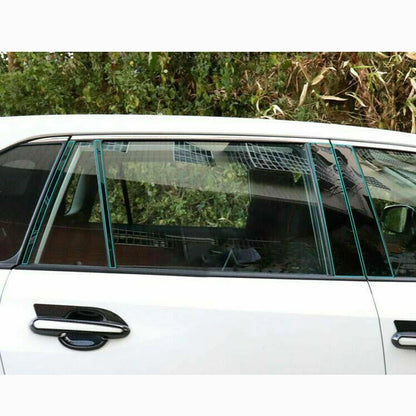 10pcs Glossy Black Pillar Posts Door Window Trim for TOYOTA RAV4 (2019–2023)