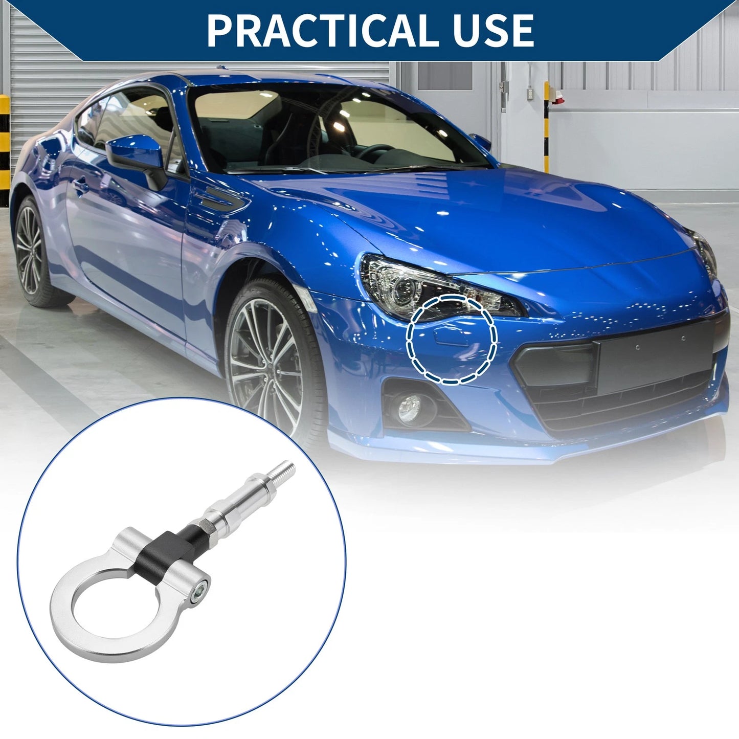 Tow Hook for Honda S2000 20.4cm Metal Towing Hook Ring (2000-2009)