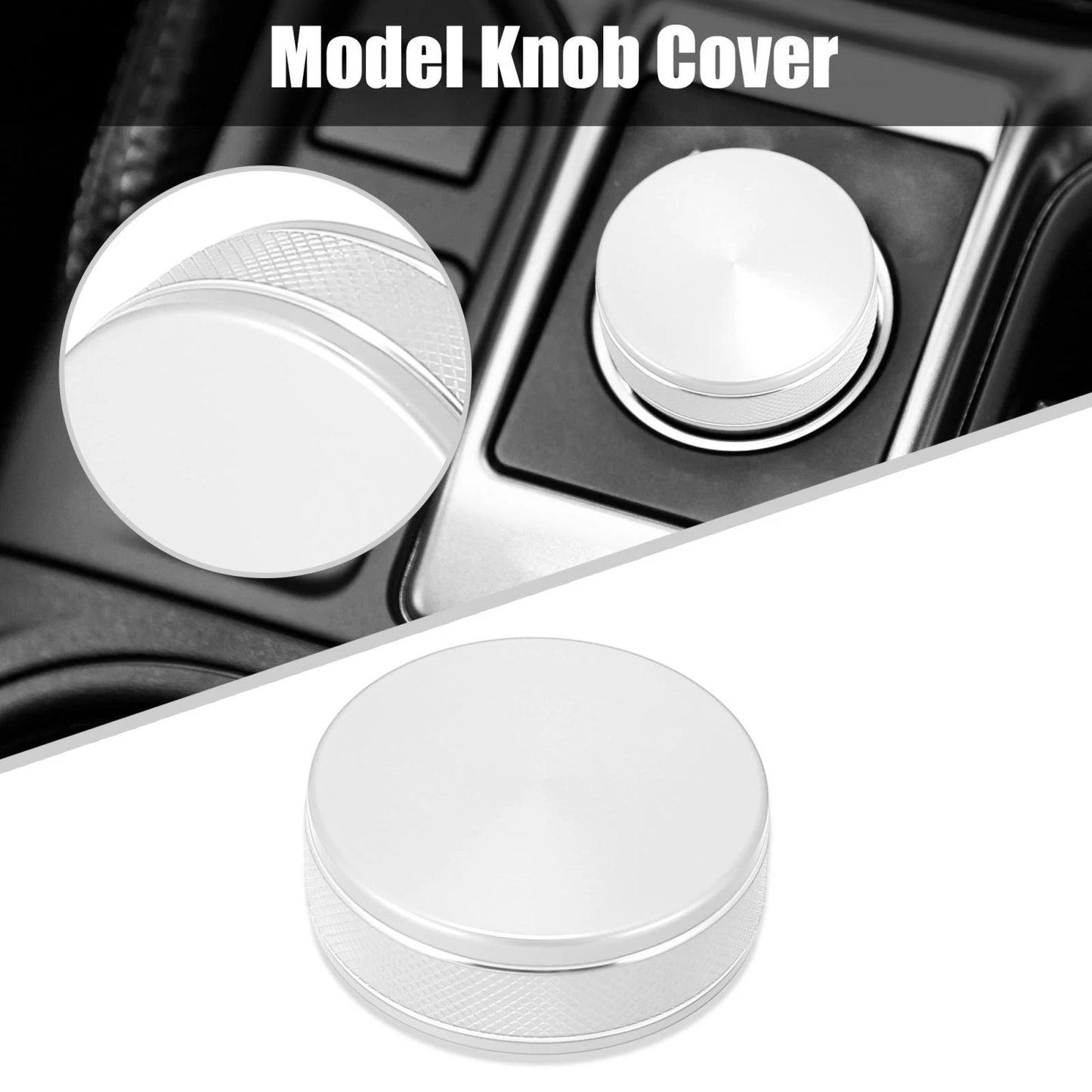Knob Cover for Subaru Forester Impreza XV Crosstrek 2019-2021 Silver Tone