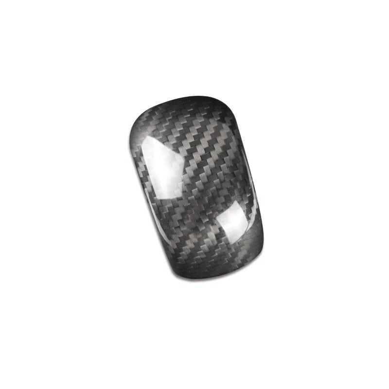 Car Carbon Fiber Gear Shift Head Knob Cover Trim Fit For Subaru Forester 2013-18