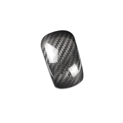 Car Carbon Fiber Gear Shift Head Knob Cover Trim Fit For Subaru Forester 2013-18