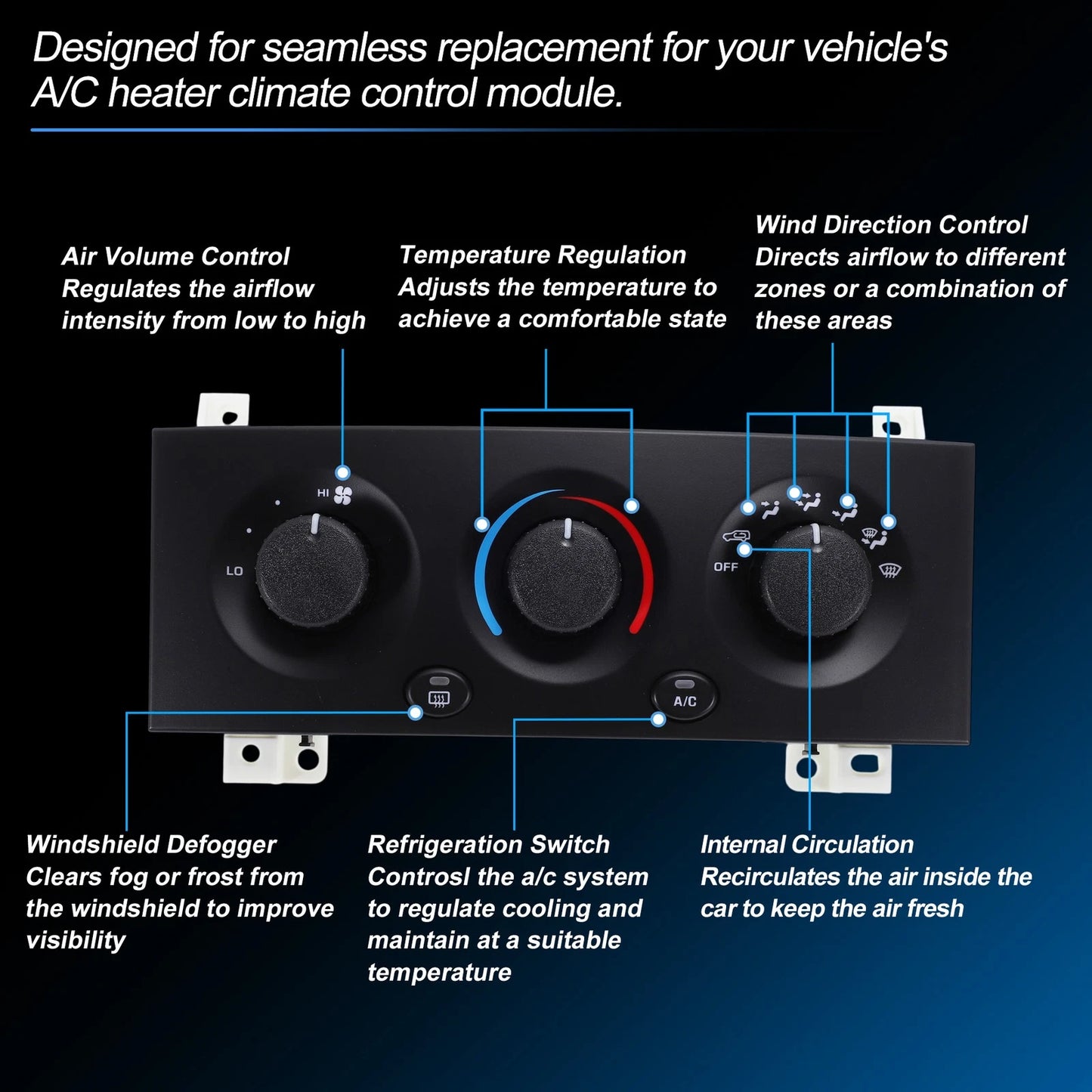 A/C Heater Climate Control Switch Module for Jeep Grand Cherokee (2005-2010)