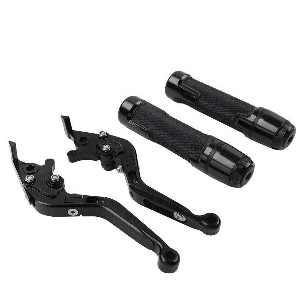 Black Extendable Brake Clutch Levers Grip Set for Yamaha TMAX 500 530