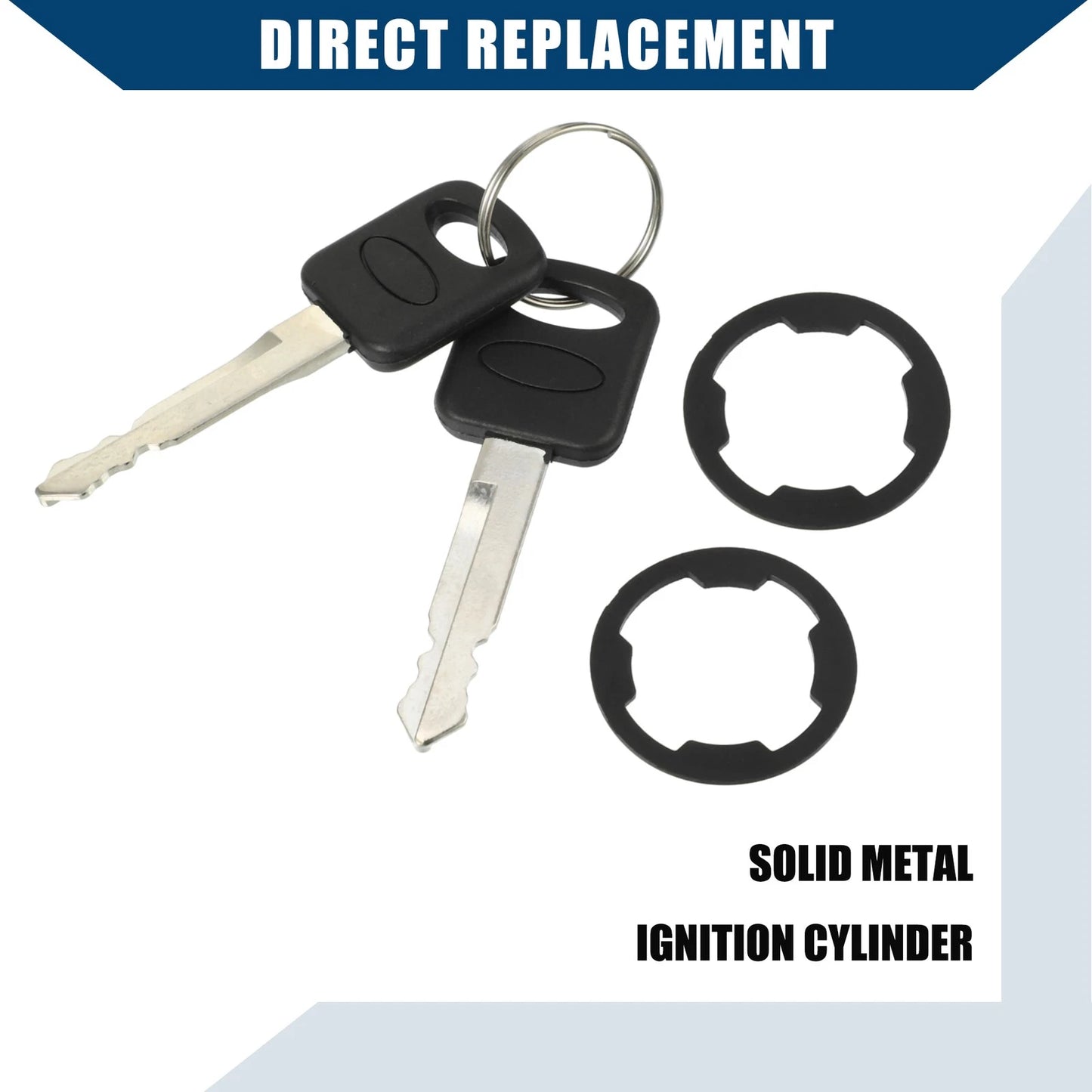 Front Door Lock Cylinders with Keys for Ford F150 F250 F350 (1992-1995)