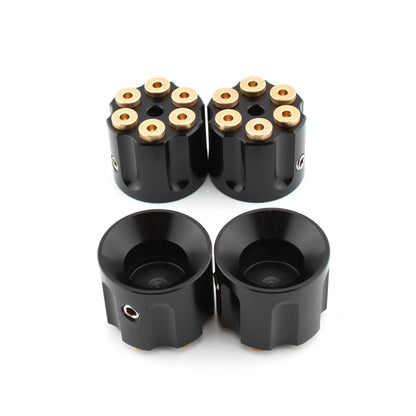 4 x Black Spark Plug Nut Caps for Harley Big Twin 1340 Evo (1985-1999)