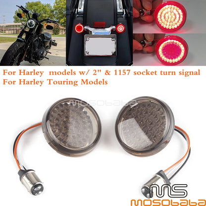 1157 Socket LED Turn Signal Lights for Harley Softail, Dyna, Sportster