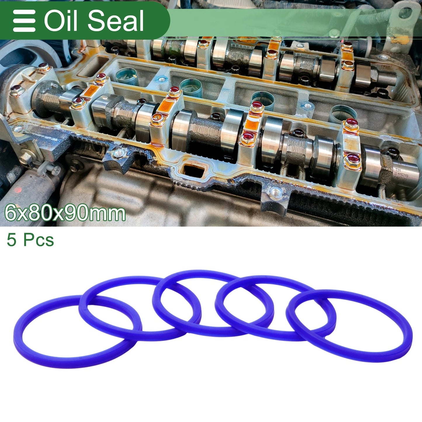 Oil Seal 80x90x6mm TPU Seal Ring Rotary Shaft Seal 5 x