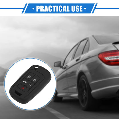 Remote Key Shell for Chevrolet Camaro (2010 - 2019) Silicone Black
