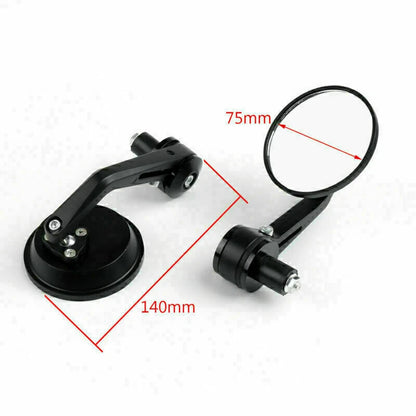 3" Round Rearview Mirror for CNC Motorcycle Cafe Racer