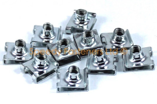 10x m5 5mm Moto Tête Fourche Ressort Pince Écrous Clips Panneau for Bike