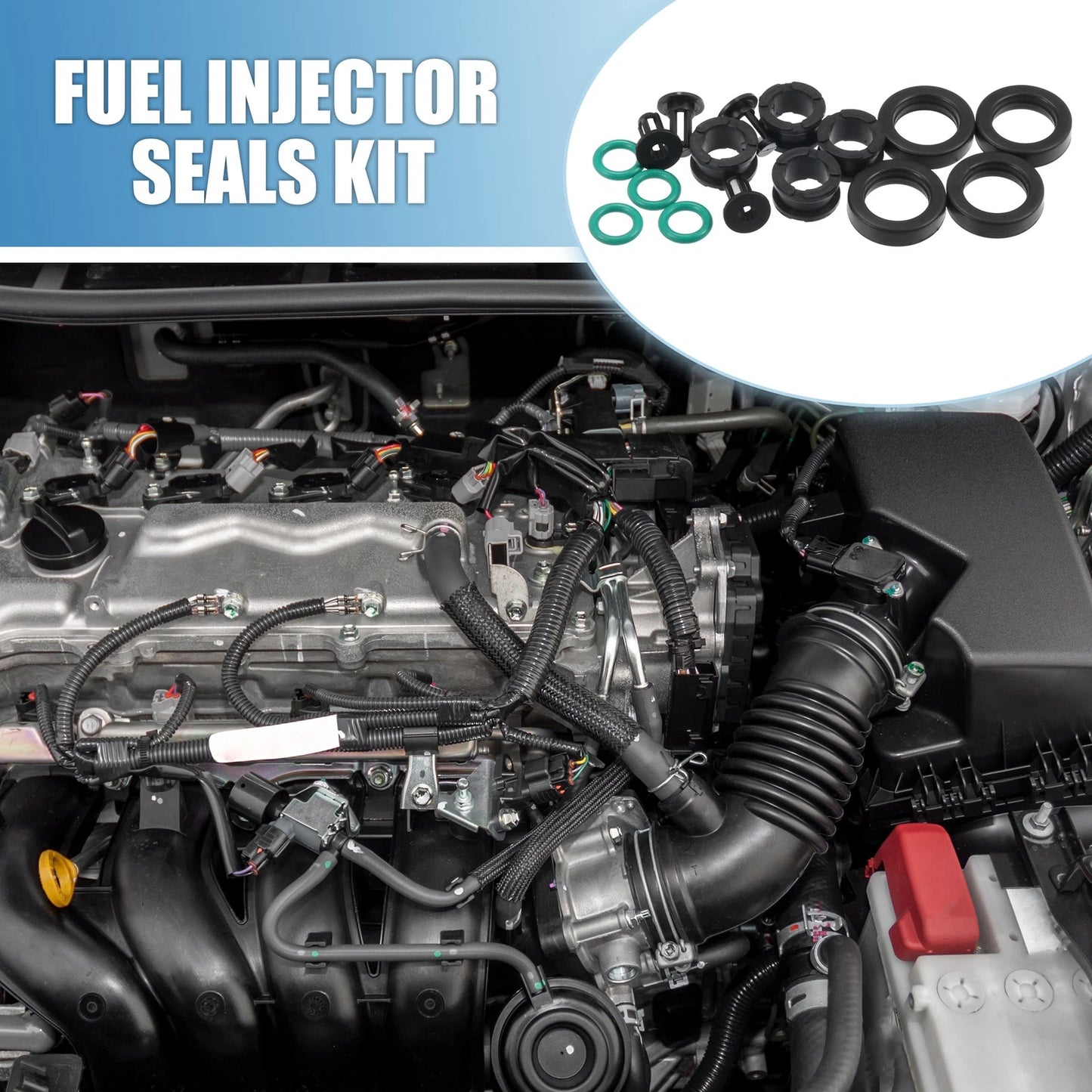 4 x Fuel Injector O-Rings Seals with Micro Filters for Suzuki GSXR 600 750