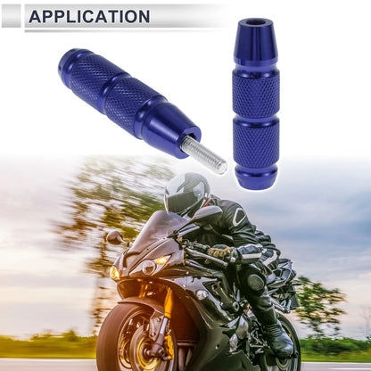 2 x 0.71" Aluminum Alloy Plastic Motorcycle Slider Frame Blue for Make Model