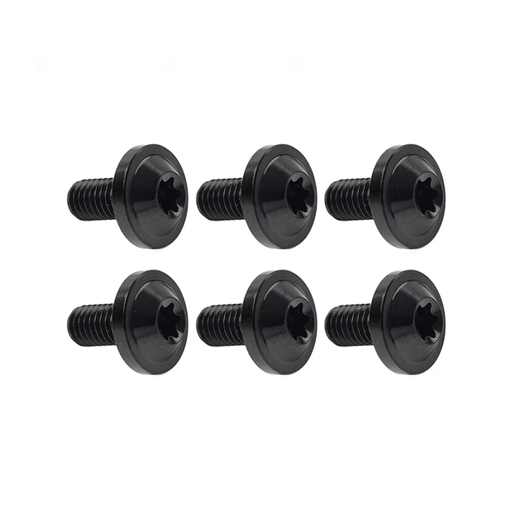 6 x Black Titanium M6x10mm Torx Head Bolts for Bike Motorcycle