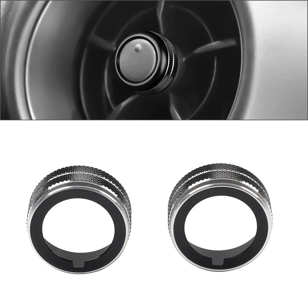 Blk Side Air Outlet Vent Knob Trim for Subaru BRZ, Toyota GR86 (2022-2023)