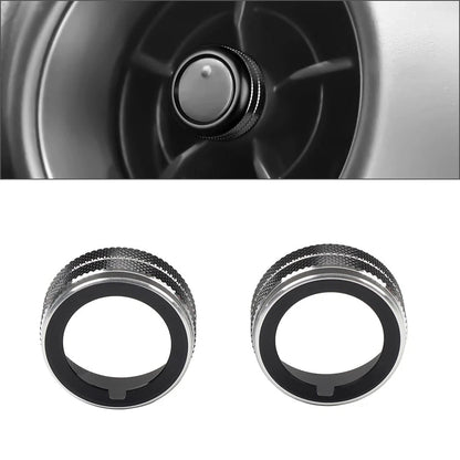 Blk Side Air Outlet Vent Knob Trim for Subaru BRZ, Toyota GR86 (2022-2023)