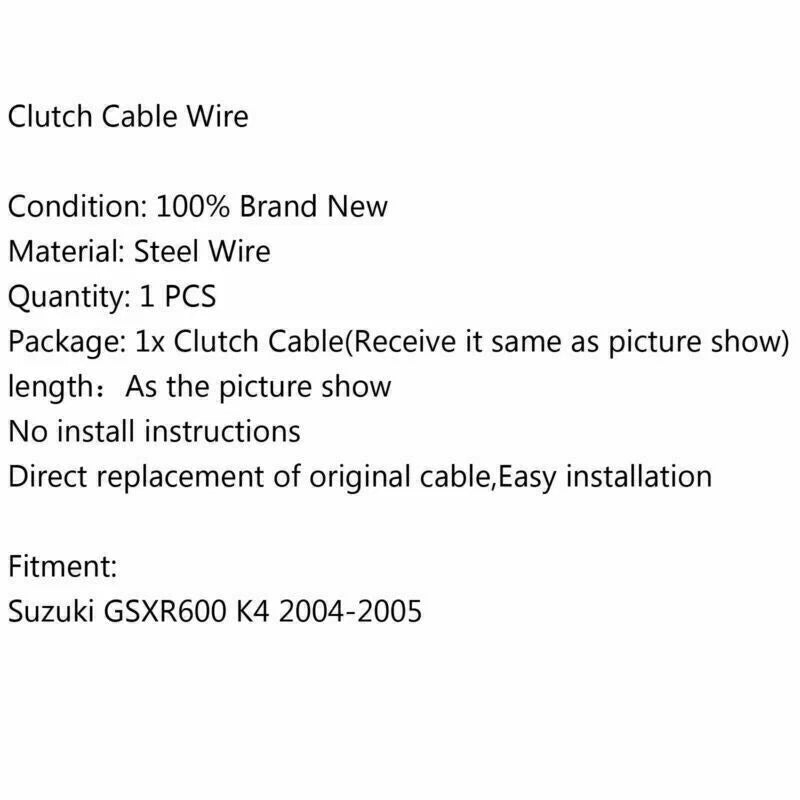 Clutch Cable for Suzuki GSXR600 (2004-2005)