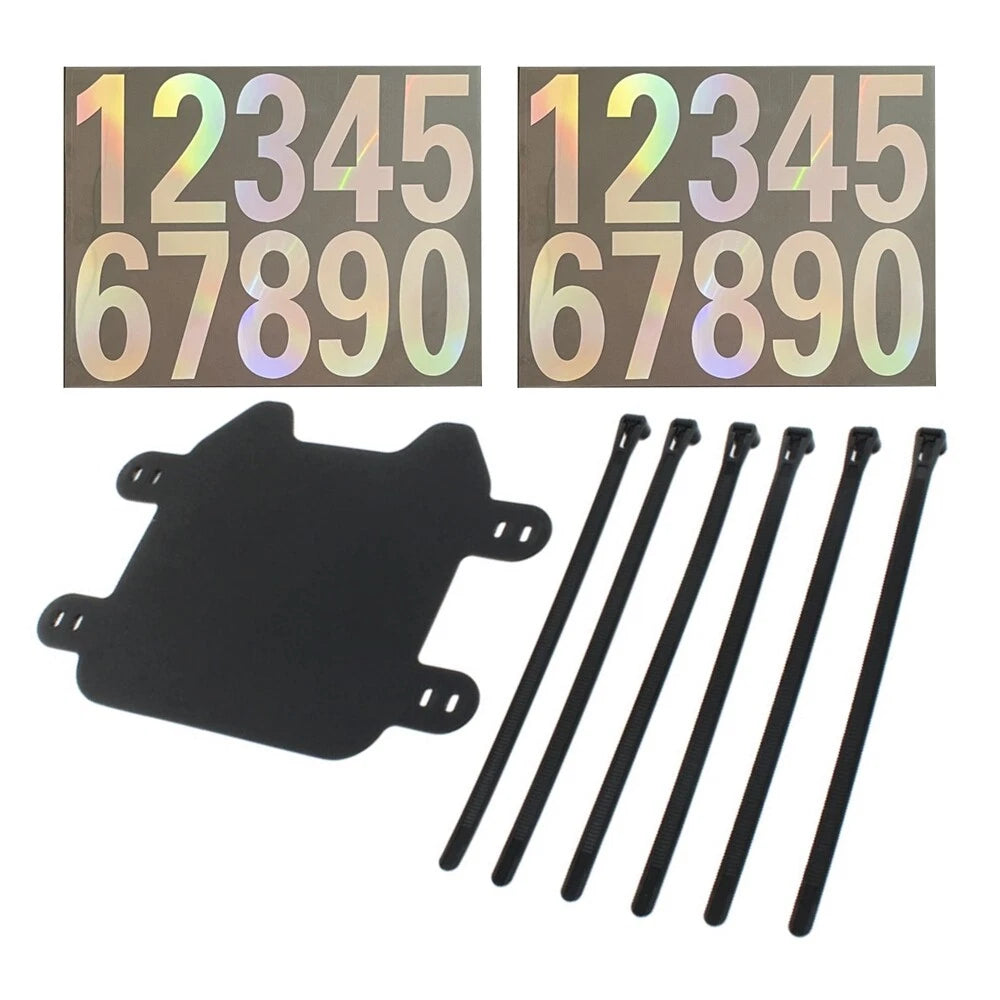 Front Number Plate Set with Stickers for Surron Light Bee (2018-2023)