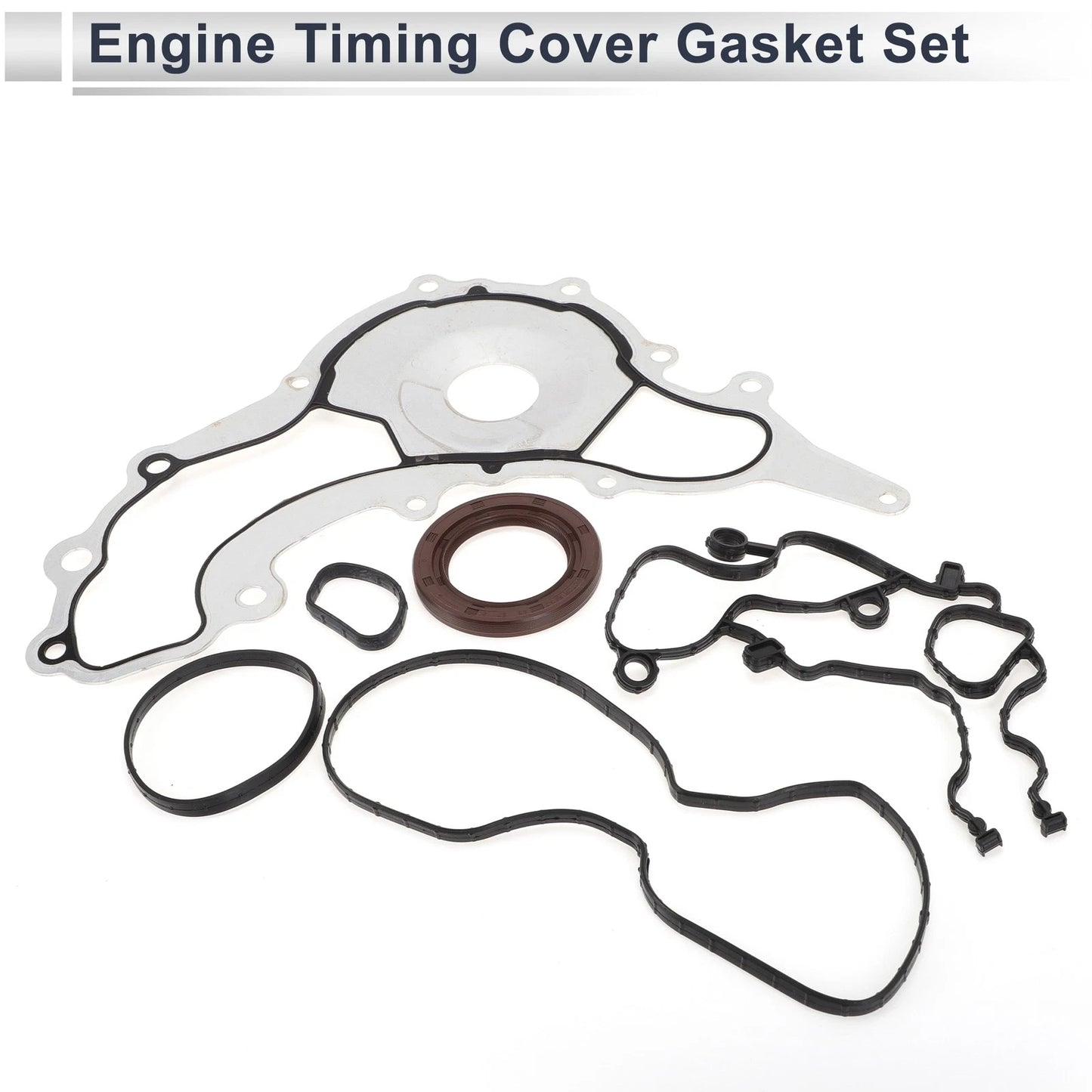 Engine Timing Cover Gasket Set for Jeep Wrangler 3.6L 3.2L (2012 - 2016)