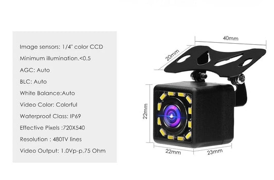 12 LED Car Rear View Backup Color Parking Camera for Buick
