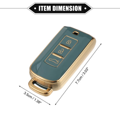 TPU Blue Remote Key Fob Cover for Mitsubishi Outlander (2014-2023)