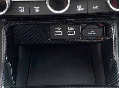 Carbon Fiber Console Cigarette Lighter Trim for Honda Civic Sedan (2022-2023)