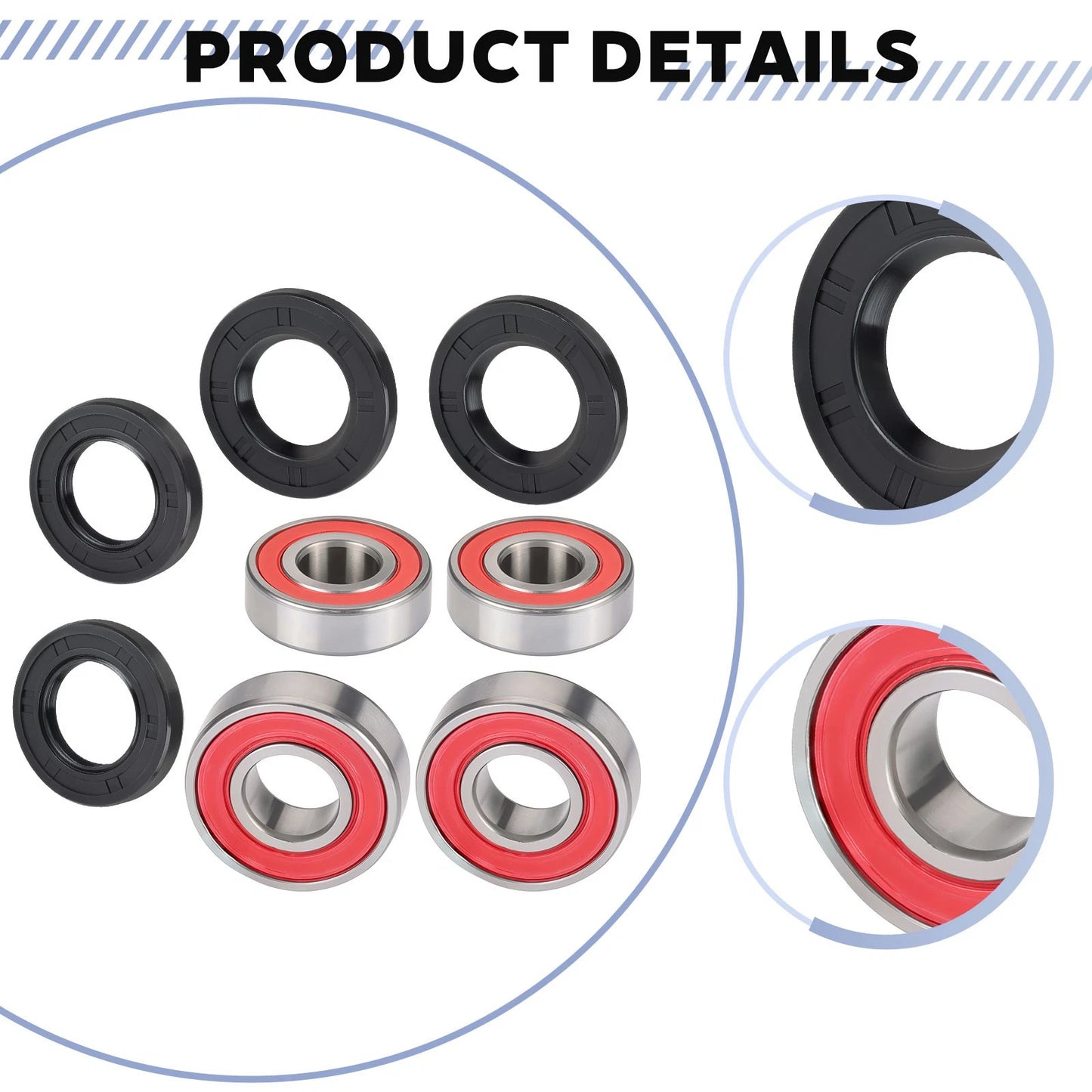 Front Wheel Bearings 2 x for Polaris Outlaw 525 IRS / Outlaw 525 S (2007–2011)
