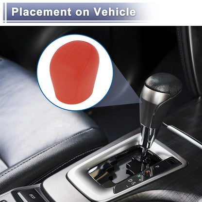 Red Silicone 5-Gear Manual Gear Shift Knob Cover for Ford C-Max (07-21)