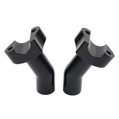 3.5" Pullback Handlebar Risers Black for Harley Dyna Softail Road King