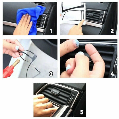 Interior Stickers / Black Carbon Fiber for BMW X5 X6 (2008–2014)
