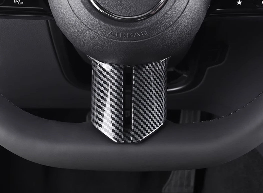 Steering Wheel Carbon Fiber U Shape Cover Trim for Mercedes-Benz GLC 2023