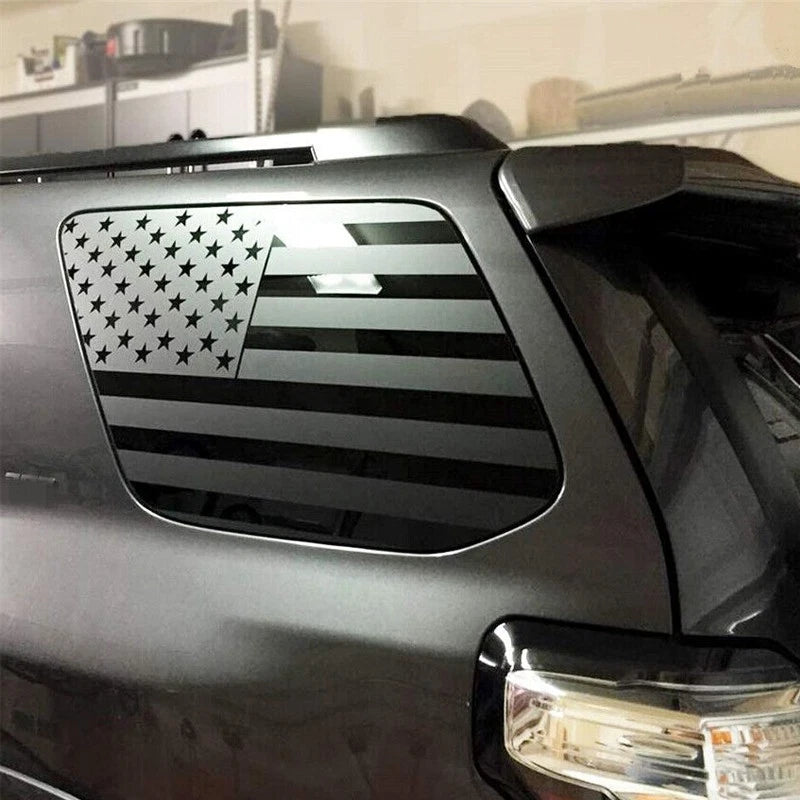 Pre-cut US Flag Stickers Rear Window Decals for Toyota 4Runner (2010-2020)