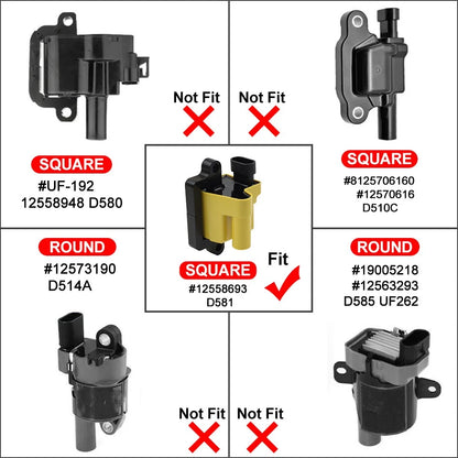 8PCS Ignition Coil Pack UF271 for Chevrolet Silverado & GMC Sierra 1500