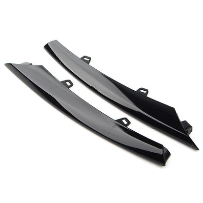 Gloss Black Front Side Grille Bumper Molding Trim for Jaguar XJ (2010-2015)
