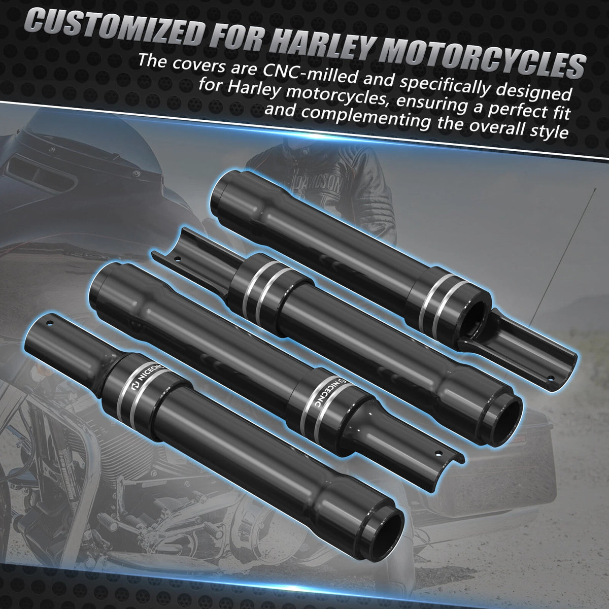CNC Pushrod Cover for Harley Heritage Classic FLHC 107/114 (2018-2024)