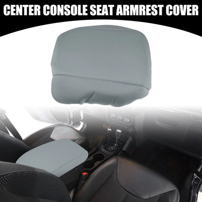 Center Console Lid Armrest Cover for JEEP Wrangler (2018-2023) Gray