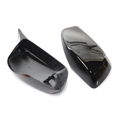 Glossy Black Rear View Mirror Covers for BMW E60 E61 (2004-2007)