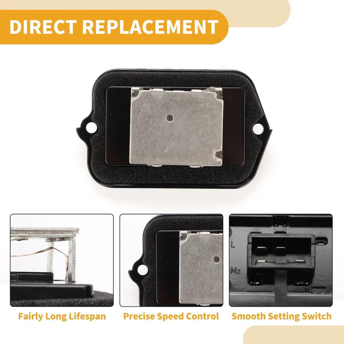 HVAC Blower Motor Resistor for Honda Odyssey (1995-2004) Black