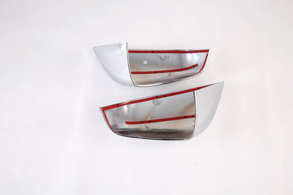 ABS Chrome Rearview Mirror Side Lid Cover Trim for Tesla Model S (2013-2022) 2 x