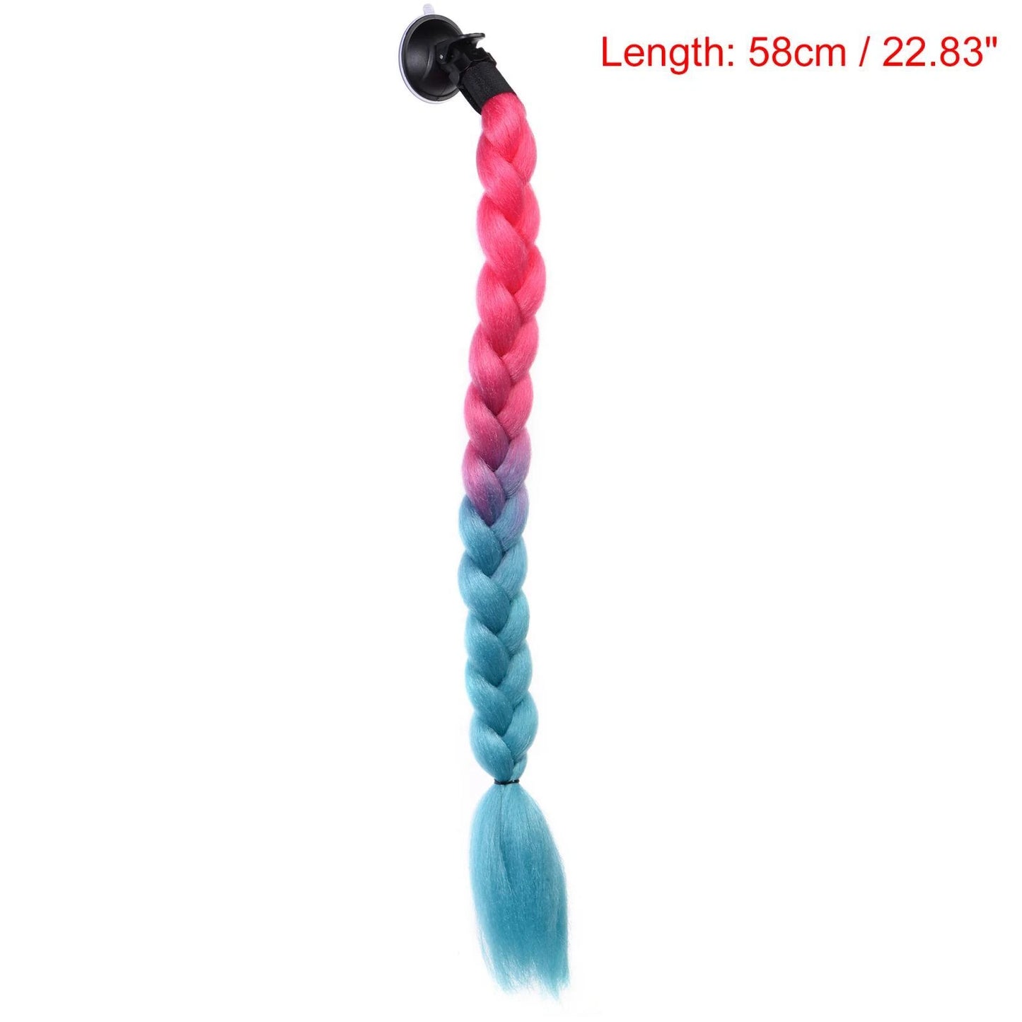 Helmet Decor Pigtail Braid Hair for Motorcycle