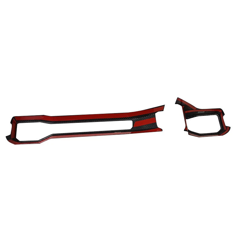 100% Dry Carbon Fiber Dashboard Vent Cover Trim for Ford Mustang 2024+