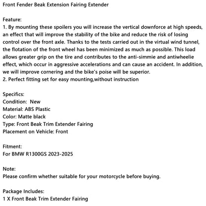 Fender Beak Extension Trim for BMW R1300GS (2025)