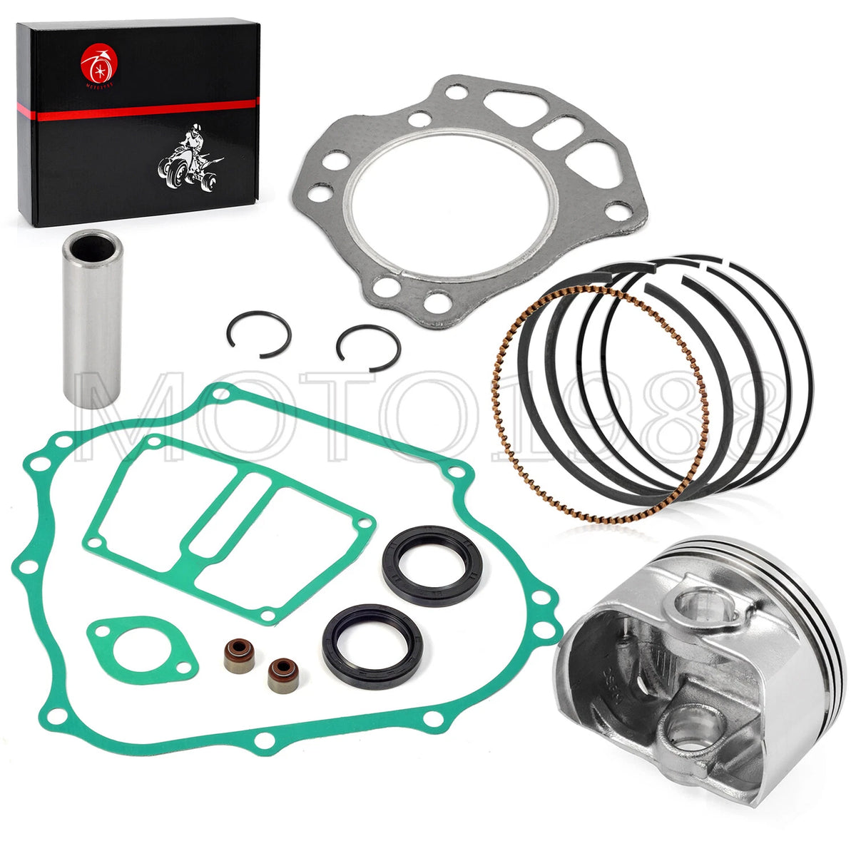 Gasket Kit with Piston Ring & Seal for EZGO FJ400D Golf Cart Engine (1999–2004)