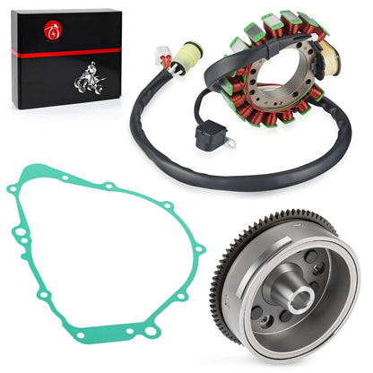 Flywheel Rotor Magneto Stator w/Gasket for Yamaha Grizzly 600 4x4 (99-01)