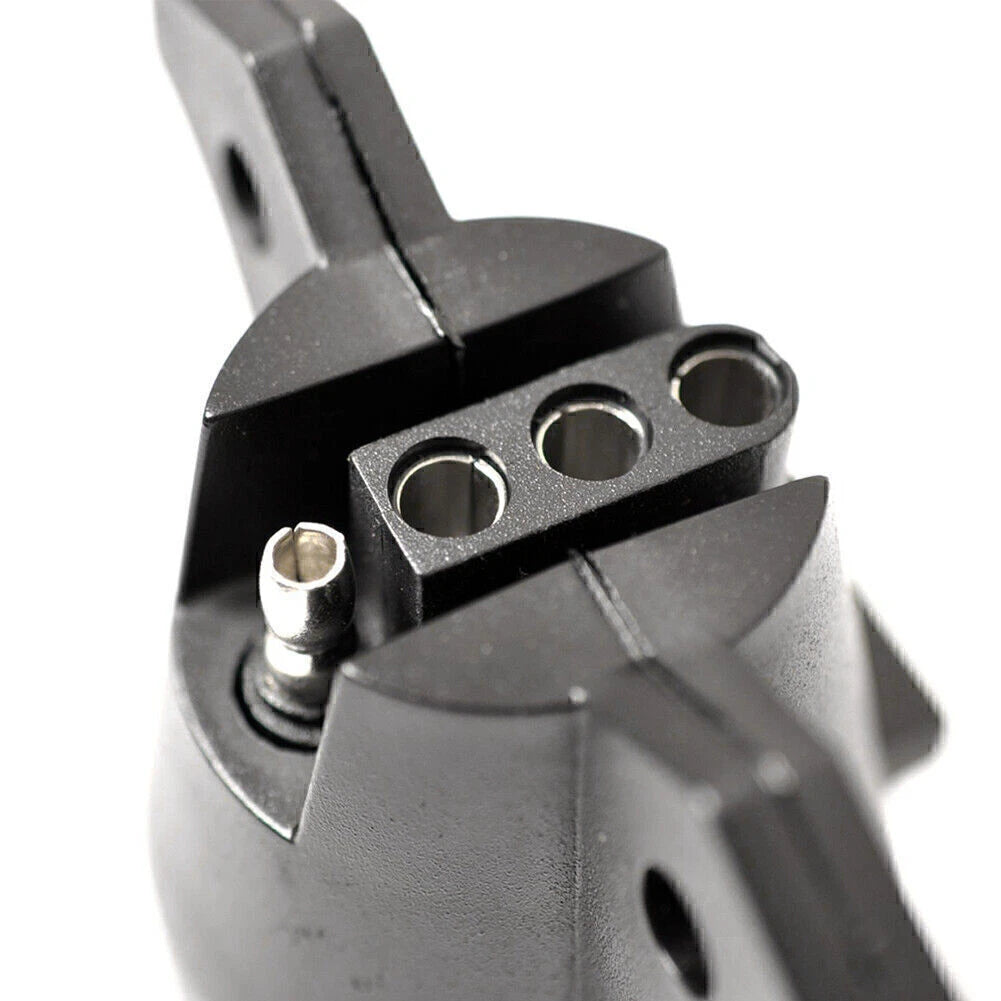 7 Way Round to 4 Pin Flat Trailer Light Adapter for RV - Boat Connector