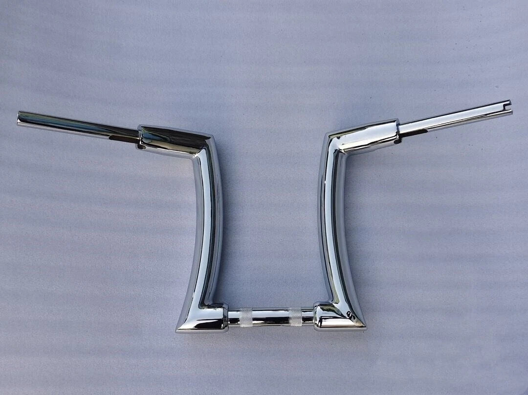14" Chrome Rise 2" Ape Hanger Handlebar for Harley Sportster, Yamaha Vstar