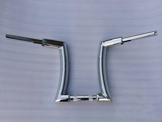 14" Chrome Rise 2" Ape Hanger Handlebar for Harley Sportster, Yamaha Vstar